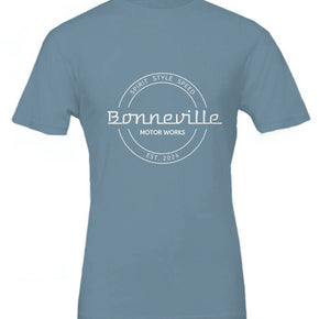 White Bonneville Seal Logo Tee