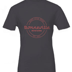 Red Bonneville Seal Logo Tee